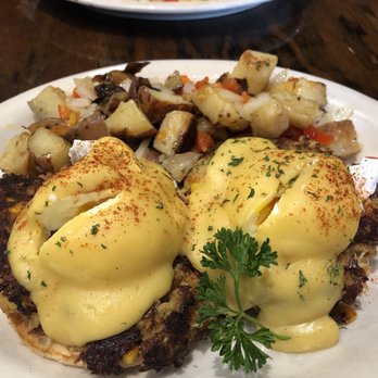 EJ's Bayfront Cafe - Naples - Crab Cake Benedict - New American Near Me - Naples, Florida EJ's Bayfront Cafe - Naples - Crab Cake Benedict - New American Near Me - Naples, Florida