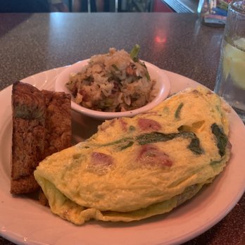 Toast - Build your own omelette with cinnamon toast and Bacon Fried Rice - Breakfast & Brunch Near Me - Ferndale, Michigan