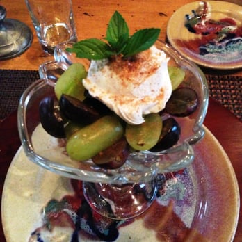 Zion Canyon Bed & Breakfast - The "grape thingy" breakfast appetizer - I don't remember what all was in this, but man, was it yummy! - Bed & Breakfast Near Me - Springdale, Utah