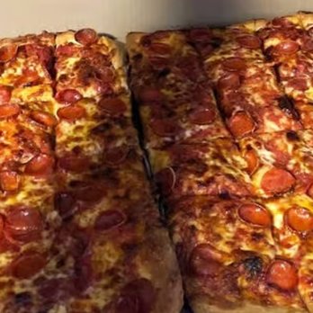 Cosmic Pizza Steak & Wieners - Square Pepperoni and Cheese soooo good!!!! - American Near Me - Warwick, Rhode Island Cosmic Pizza Steak & Wieners - Square Pepperoni and Cheese soooo good!!!! - American Near Me - Warwick, Rhode Island