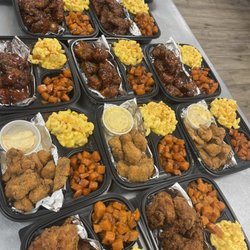 Tickle Yo Soul - Salmon and fried rib tip dinners