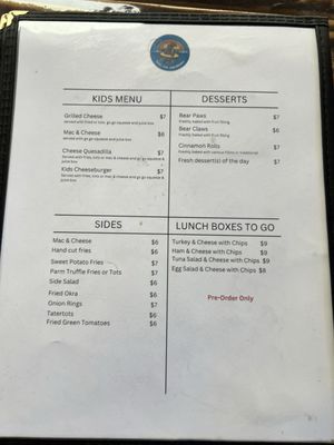 Menu photo 2 The Hangout at Deckers Sedalia, CO
