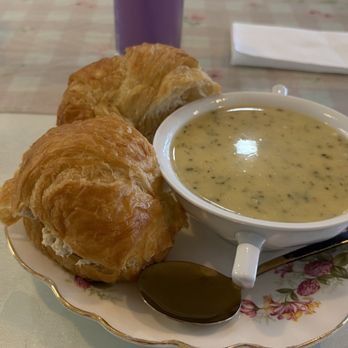 Le Petit Pastry & Tea - Chicken Salad and Broccoli and Cheddar Soup - Tea Rooms Near Me - Cape Coral, Florida Le Petit Pastry & Tea - Chicken Salad and Broccoli and Cheddar Soup - Tea Rooms Near Me - Cape Coral, Florida