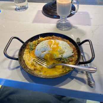 Tupelo Honey Southern Kitchen & Bar - 'Old Skool' Breakfast Bowl without the meat! Sooo delicious plus baileys and coffee - Southern Near Me - Denver, Colorado Tupelo Honey Southern Kitchen & Bar - 'Old Skool' Breakfast Bowl without the meat! Sooo delicious plus baileys and coffee - Southern Near Me - Denver, Colorado