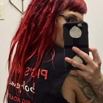 Medusa's Manor - Dyed my dreads with Manic Panic: Vampire Red, Rock N Roll Red - Hair Stylists Near Me - Humble, Texas Medusa's Manor - Dyed my dreads with Manic Panic: Vampire Red, Rock N Roll Red - Hair Stylists Near Me - Humble, Texas