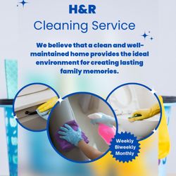 H&R Cleaning Services - Let H&R Cleaning take care of the mess! 
Your home deserves to shine -- and so do you.
Fast, reliable service with spotless results every