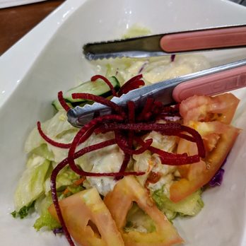 Hahm Ji Bach - 1 small salad for 3 people. Ridiculous. - Korean Near Me - Flushing, New York Hahm Ji Bach - 1 small salad for 3 people. Ridiculous. - Korean Near Me - Flushing, New York