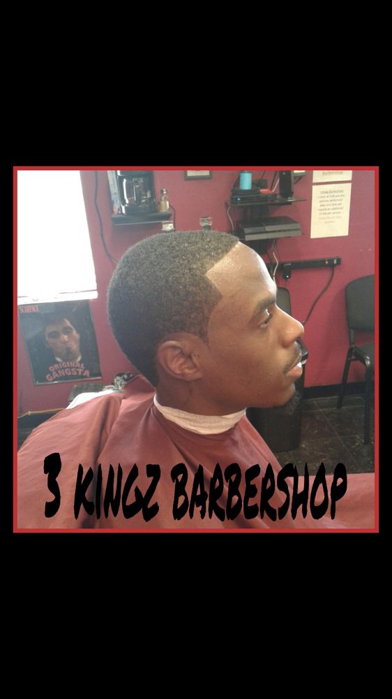 3 Kingz Barbershop Logo