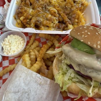 Sam’s Burgers - Double Avocado Burger Combo & Chili Fries - Burgers Near Me - Fresno, California Sam’s Burgers - Double Avocado Burger Combo & Chili Fries - Burgers Near Me - Fresno, California
