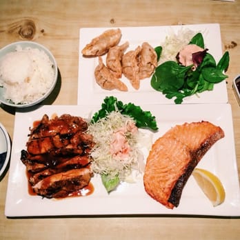 Yanagi Sushi - Letter H: chicken teriyaki & salmon. Gyoza. - Japanese Near Me - Honolulu, Hawaii