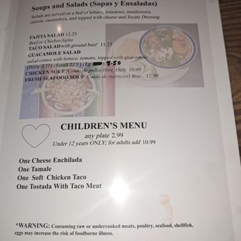 Tecate Mexican Restaurant - Menu - Mexican Near Me - Houston, Texas