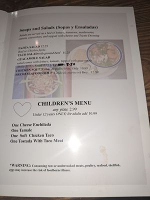 Menu photo 5 Tecate Mexican Restaurant Houston, TX