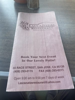 Menu photo 3 Las Cazuelas San Jose, CA Menu photo 3 Las Cazuelas San Jose, CA