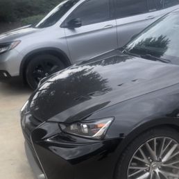 Driver's side of my car with customer hood