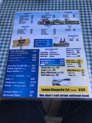 Menu photo 1 Puerto Viejo Mazatlán, SIN