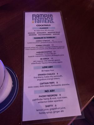 Menu photo 1 Ramble Tamble Bellingham, WA Menu photo 1 Ramble Tamble Bellingham, WA