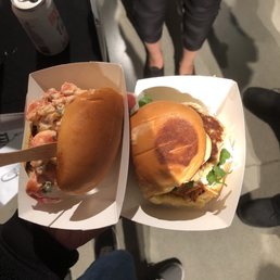 Lobster Roll and Crab Cake Sandwich From Angry Archie's