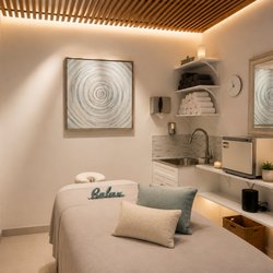 Isarat's Men's Spa - "Relaxing private treatment room at ISARAT'S Men's Spa in Wilton Manors, designed for comfort, privacy and personalized care."