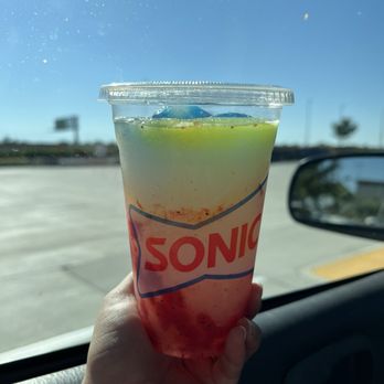 Sonic Drive-In - Rainbow slushee - Fast Food Near Me - Sacramento, California Sonic Drive-In - Rainbow slushee - Fast Food Near Me - Sacramento, California