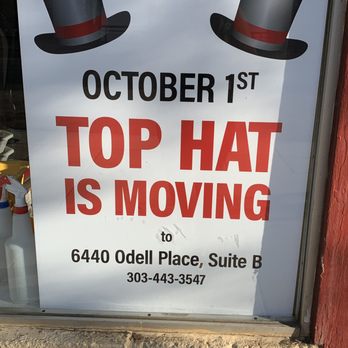 Top Hat Supply - Moving notice - Hats Near Me - Boulder, Colorado Top Hat Supply - Moving notice - Hats Near Me - Boulder, Colorado