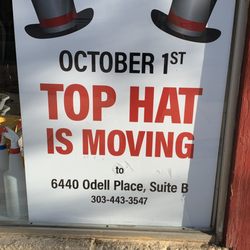 Top Hat Supply - Moving notice