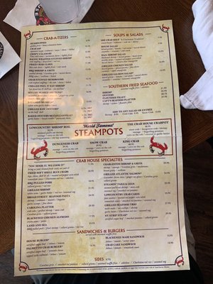 Menu photo 3 Charleston Crab House Charleston, SC Menu photo 3 Charleston Crab House Charleston, SC