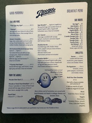Menu photo 1 Apogee Pub & Eatery Renton, WA