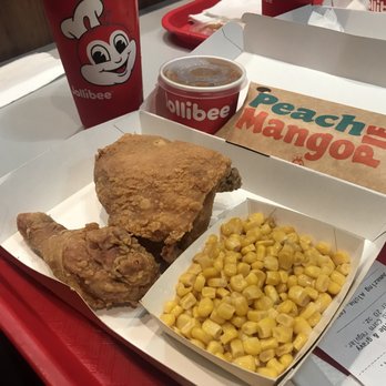 Jollibee - 2 piece chicken joy meal (side + drink) and peach mango pie - Fast Food Near Me - Woodside, New York Jollibee - 2 piece chicken joy meal (side + drink) and peach mango pie - Fast Food Near Me - Woodside, New York