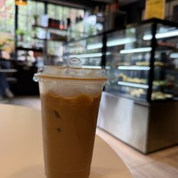 Dolce & Amaro Italian Artisan Bakery - Pumpkin spice iced latte