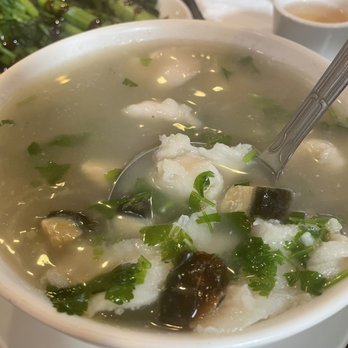 BK's Bistro - Century Egg w/ Cilantro Soup - Dim Sum Near Me - Fremont, California BK's Bistro - Century Egg w/ Cilantro Soup - Dim Sum Near Me - Fremont, California