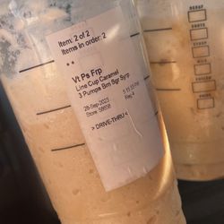 Starbucks - No Caramel having ah cup