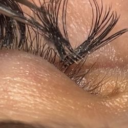 Lv Nails - All of her natural eyelashes ripped out before I even touched them to remove.