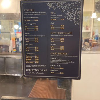 Bakery Nouveau - Coffee menu - Bakeries Near Me - Seattle, Washington Bakery Nouveau - Coffee menu - Bakeries Near Me - Seattle, Washington