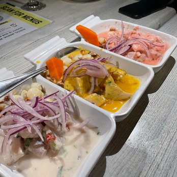 INCA Social - Trio Sampler ceviche - Peruvian Near Me - Vienna, Virginia INCA Social - Trio Sampler ceviche - Peruvian Near Me - Vienna, Virginia