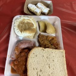 Eastern Avenue Hall - Combination plate and cream horns