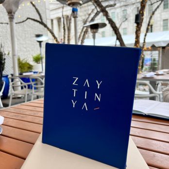 Zaytinya - Outside patio and menu - Greek Near Me - Washington, DC, District of Columbia