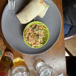 Chicken wrap plus slaw