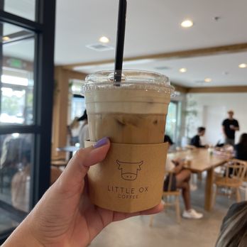 Little Ox Coffee - Vanilla latte with salted foam top - Coffee & Tea Near Me - Fullerton, California