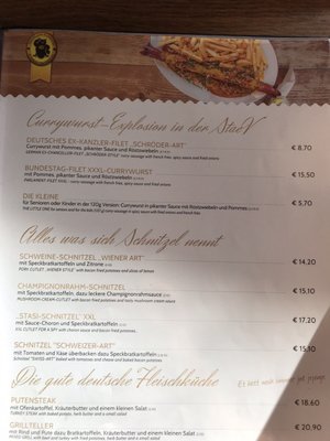 Menu photo 1 Ständige Vertretung Hanover, NI Menu photo 1 Ständige Vertretung Hanover, NI