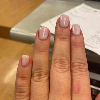 Lily Nail - Bubbled uneven abd my ring finger is the one of the nails she filed further than my natural nail after asking for tips - Nail Salons Near Me - Pleasant Hill, California Lily Nail - Bubbled uneven abd my ring finger is the one of the nails she filed further than my natural nail after asking for tips - Nail Salons Near Me - Pleasant Hill, California