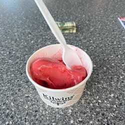 Kilwins Ice Cream - Chocolate - Fudge - My ice cream (Raspberry Sorbet)