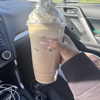 Hugo's Coffee - Iced White chocolate vanilla chai latte with whipped cream - Coffee & Tea Near Me - Nehalem, Oregon Hugo's Coffee - Iced White chocolate vanilla chai latte with whipped cream - Coffee & Tea Near Me - Nehalem, Oregon
