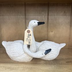 Green Oak Antiques - Swans
