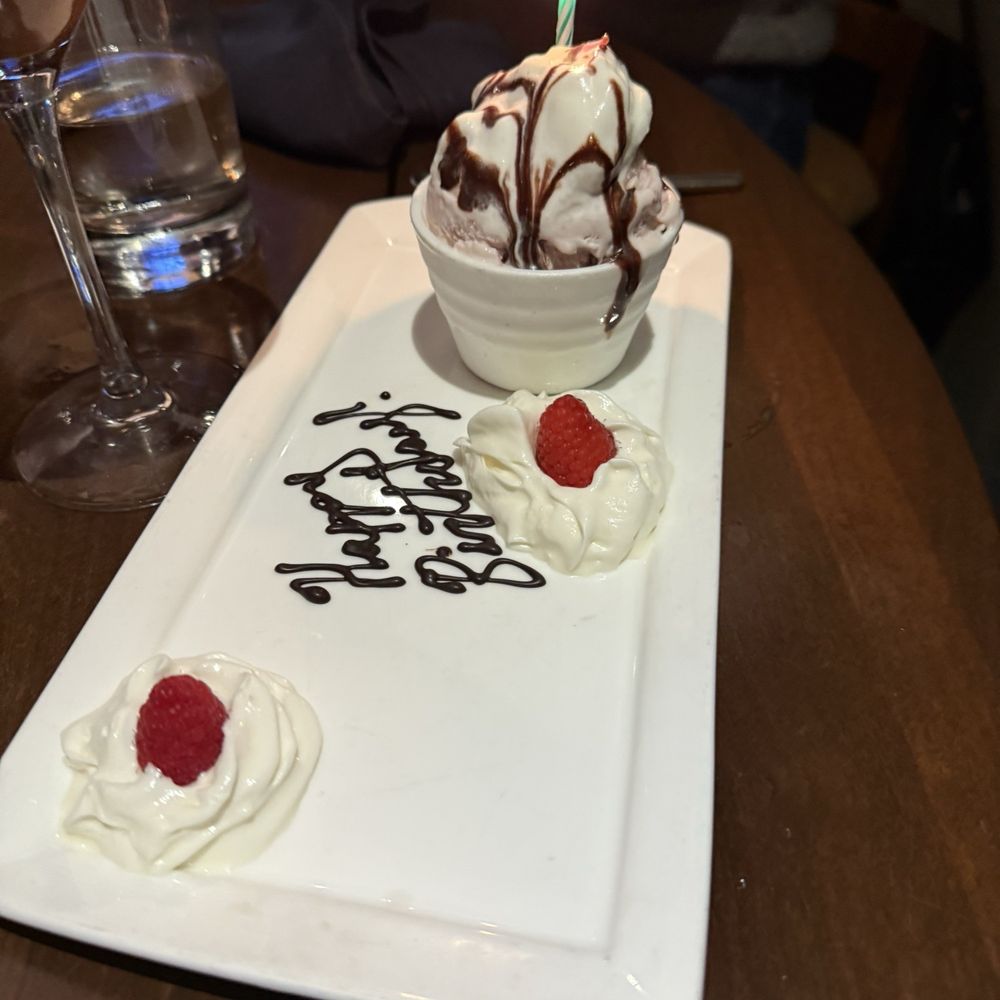 Sticks - Birthday Dessert - Vanilla Ice Cream with chocolate drizzle - American Near Me - Pebble Beach, California Sticks - Birthday Dessert - Vanilla Ice Cream with chocolate drizzle - American Near Me - Pebble Beach, California