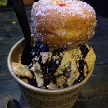 BomboBar - Coffee & caramel crisp topped with a mini bambolini - Desserts Near Me - Chicago, Illinois BomboBar - Coffee & caramel crisp topped with a mini bambolini - Desserts Near Me - Chicago, Illinois