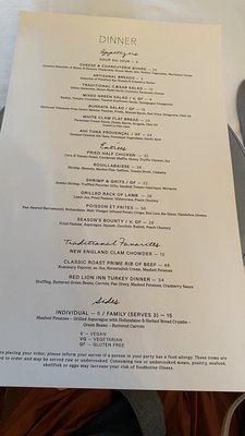 Menu photo 6 The Red Lion Inn Stockbridge, MA
