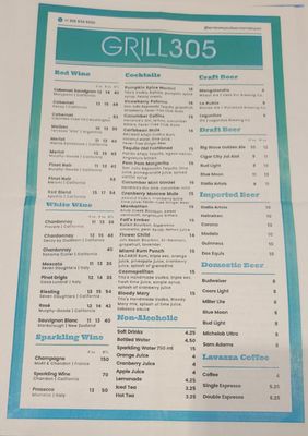 Menu photo 3 Grill 305 Miami, FL