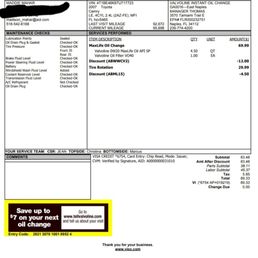 Full view of my receipt of what I had to pay for Full view of my receipt of what I had to pay for