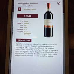 Fuoro 51 - Menu on tablet