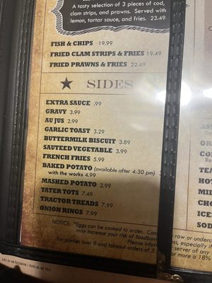 Menu photo 2 Rusty Tractor Family Restaurant Elma, WA Menu photo 2 Rusty Tractor Family Restaurant Elma, WA
